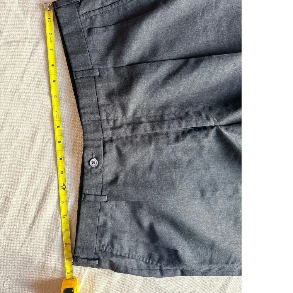 Vintage Christian Dior Monsieur Pants Men's 34X32 Pleated Gray Tailored in USA